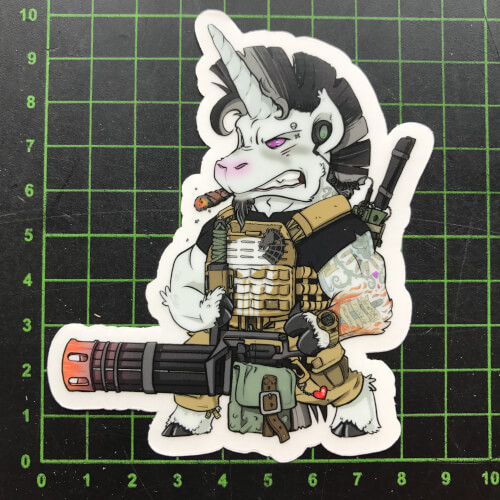 Thunderhoof - Tactical Unicorn Sticker Aufkleber - Mystic Warrior