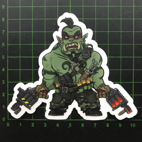 Mystic Warriors - Foom the Orc Warlord - Sticker Aufkleber