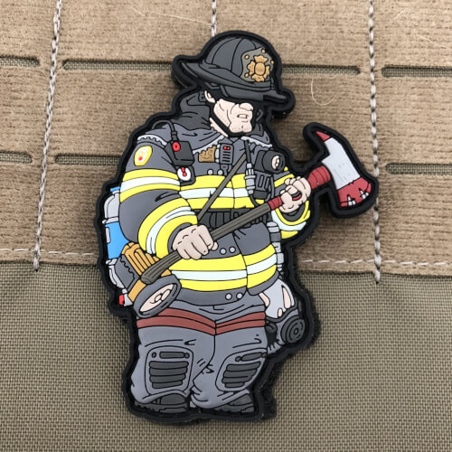 Service Man Firefighter Operator Patch - Fireman