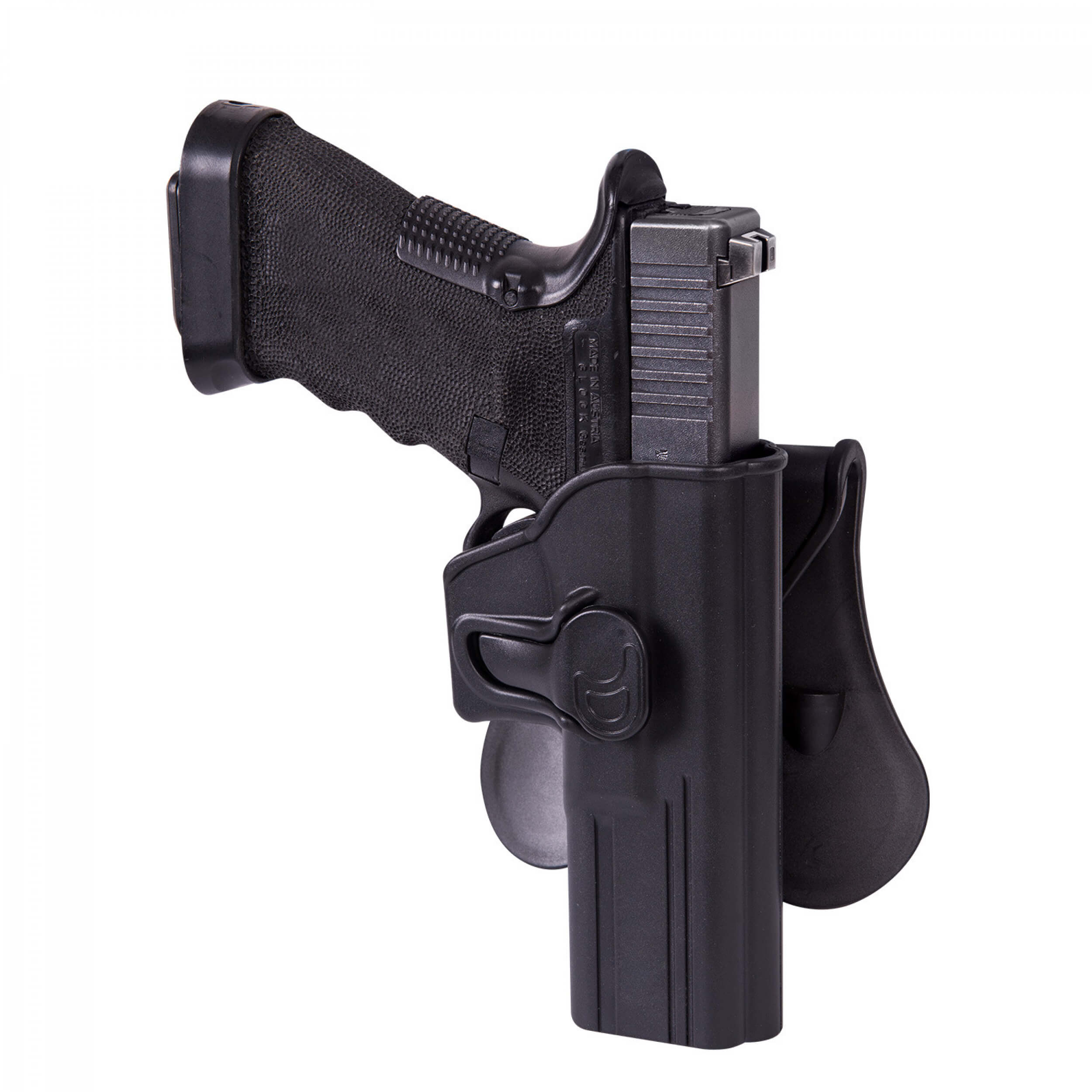 Helikon-Tex Release Holster für Glock 17 mit Paddle - Military Grade Polymer - Schwarz