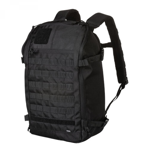 5.11 Tactical Rapid Quad Zip Pack 27L Backpack - TRUE BLACK