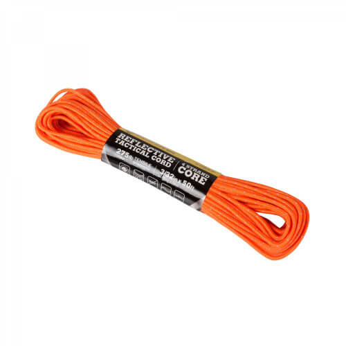 Atwood Rope - 3/32 x 50ft Tactical Reflective Cord (50ft) - Neon Orange